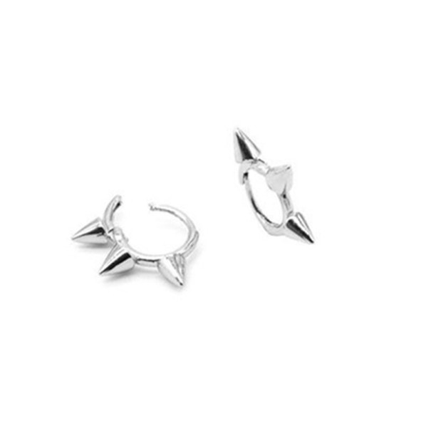 Pendientes de aro para mujer R23 plateado 1