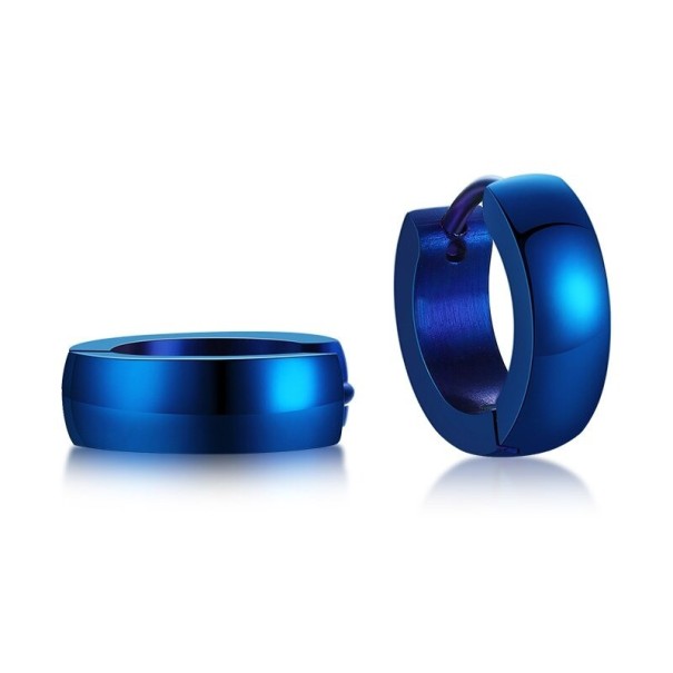 Pendientes de aro R134 azul 1