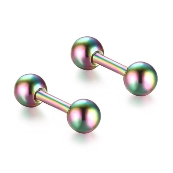 Pendientes de barra multicolor