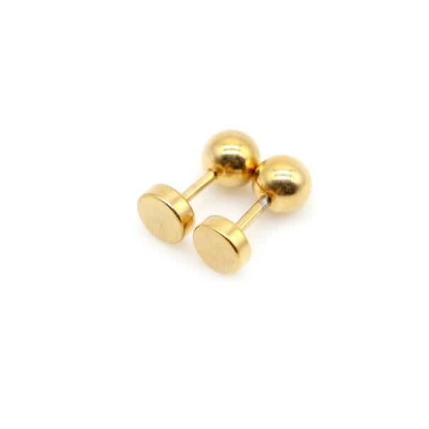 Pendientes de botón G2528 4 mm