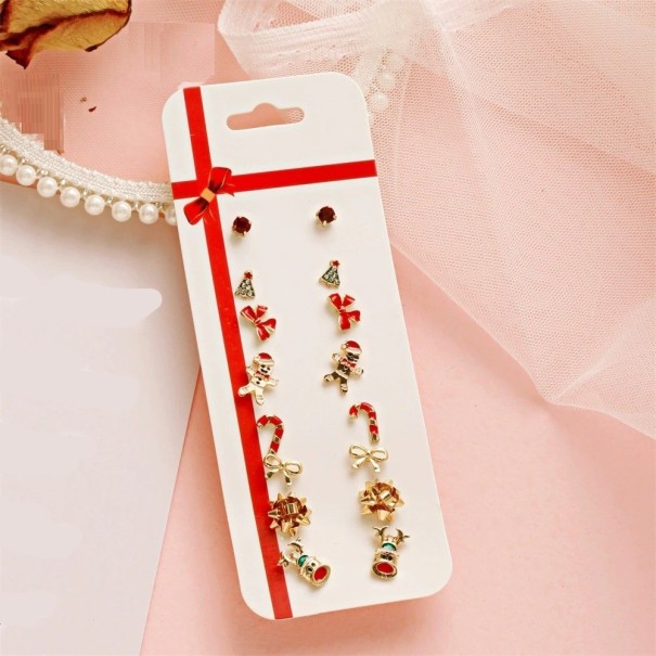 Pendientes de botón para mujer 8 pares 2