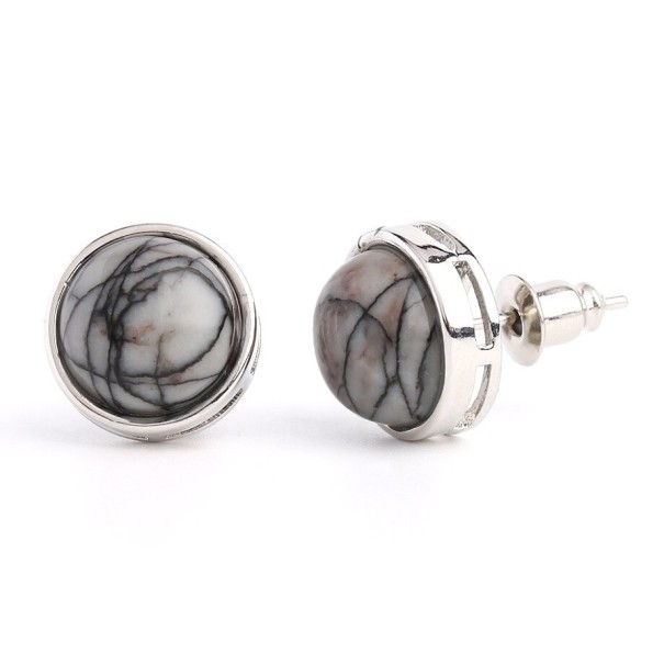 Pendientes de botón para mujer G805 1