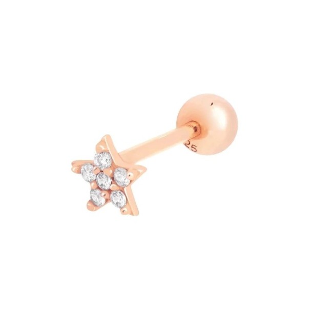 Pendientes de botón para mujer rosa viejo 5