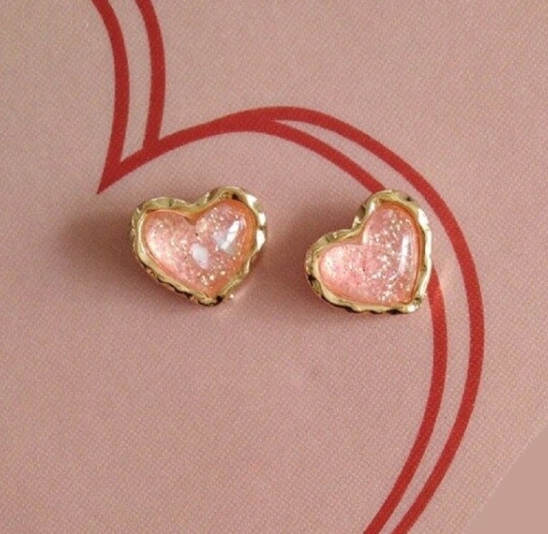 Pendientes de corazón para mujer J204 1