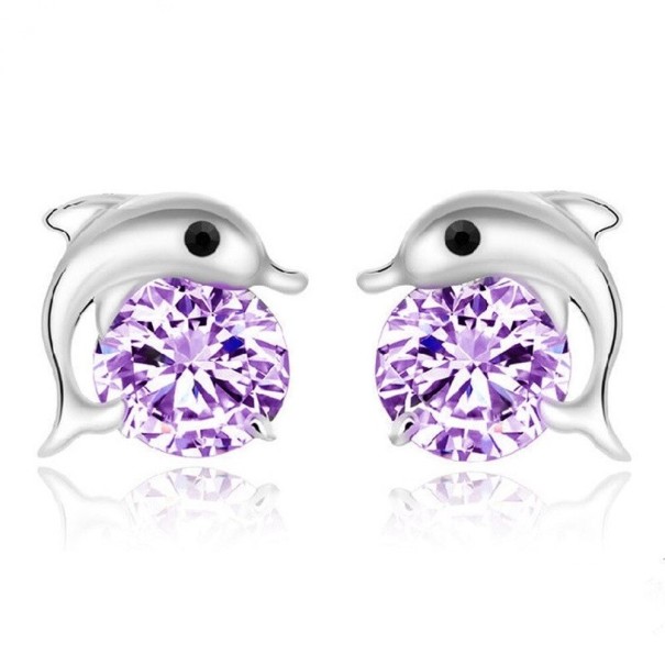 Pendientes de delfín para mujer 4