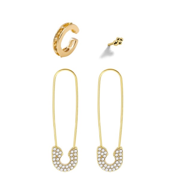 Pendientes de mujer 4 piezas H758 plateado