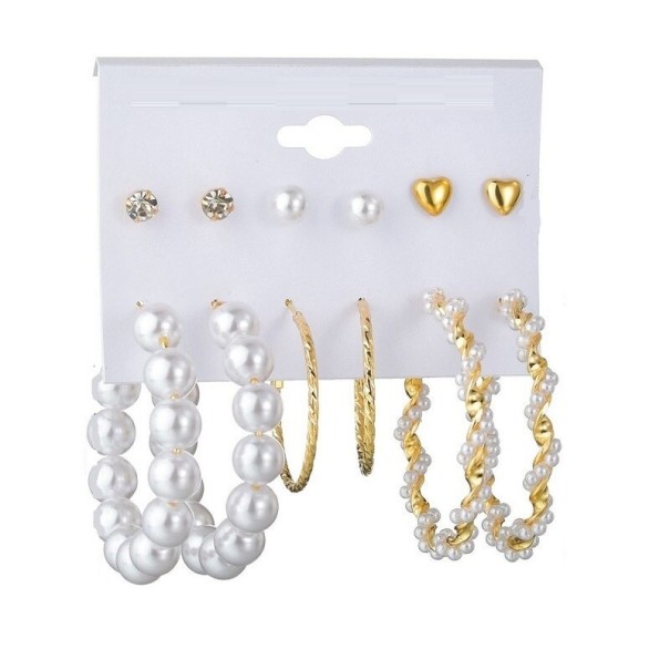 Pendientes de mujer 6 pares H854 7