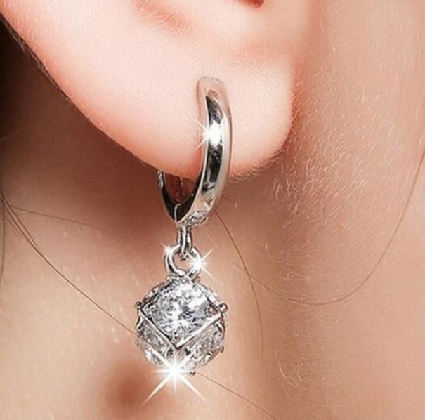 Pendientes de mujer círculos con colgante H727 1
