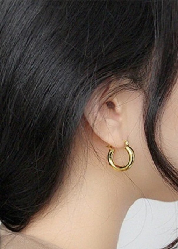 Pendientes de mujer círculos G118 dorado