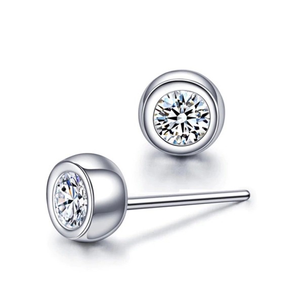 Pendientes de mujer con circonitas dorado