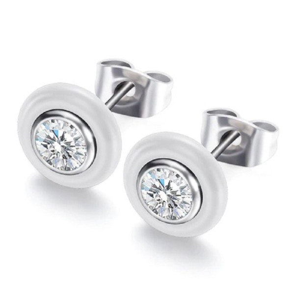 Pendientes de mujer con circonitas G494 blanco