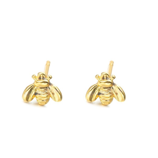 Pendientes de mujer con forma de abeja G815 dorado