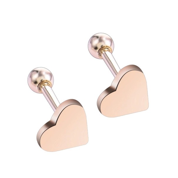 Pendientes de mujer con forma de corazón H783 dorado
