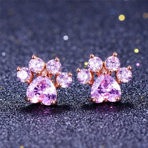 Pendientes de mujer con forma de pata 5