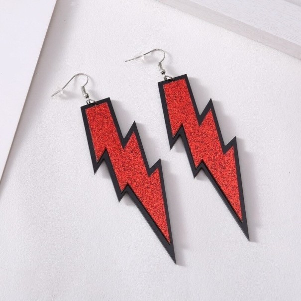 Pendientes de mujer con forma de rayo 12