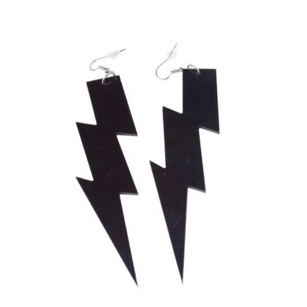 Pendientes de mujer con forma de rayo 1