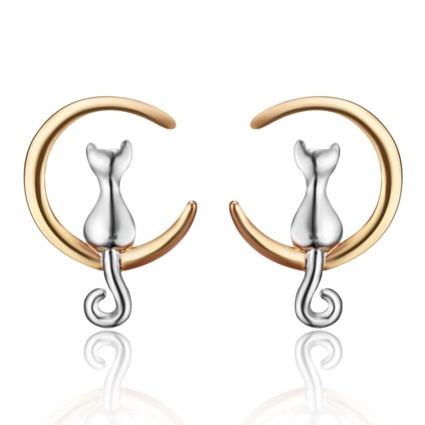 Pendientes de mujer con gatos 6