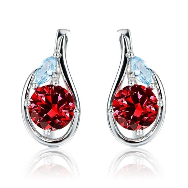 Pendientes de mujer con piedra R71 rojo