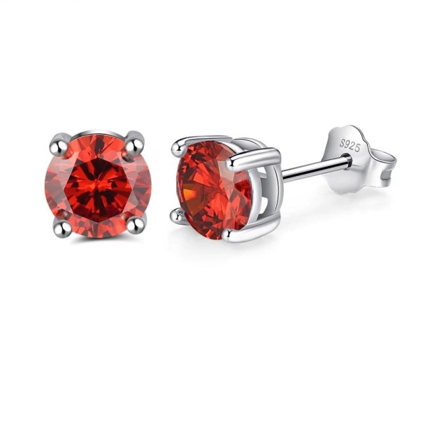 Pendientes de mujer con piedra R88 rojo