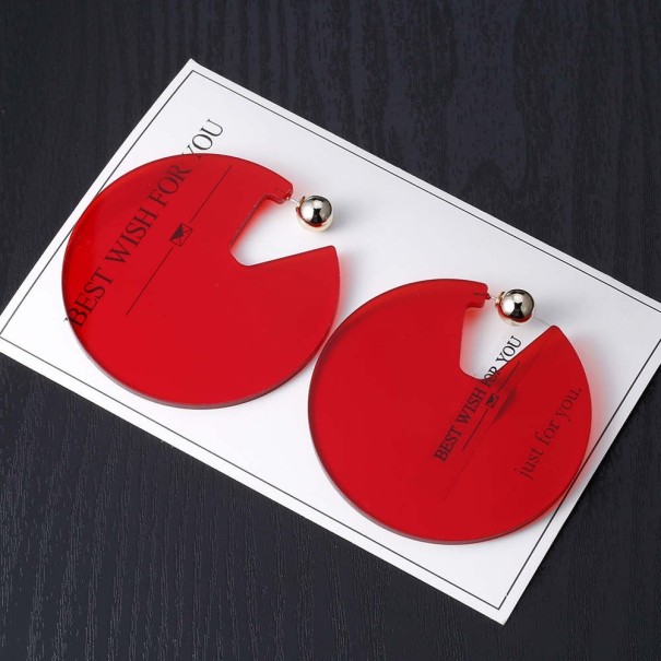 Pendientes de mujer G1257 rojo