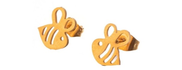Pendientes de mujer G266 dorado 3