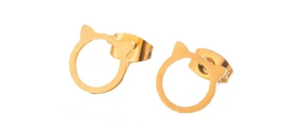 Pendientes de mujer G266 dorado 5