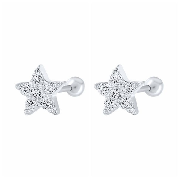 Pendientes de mujer H702 plateado 14