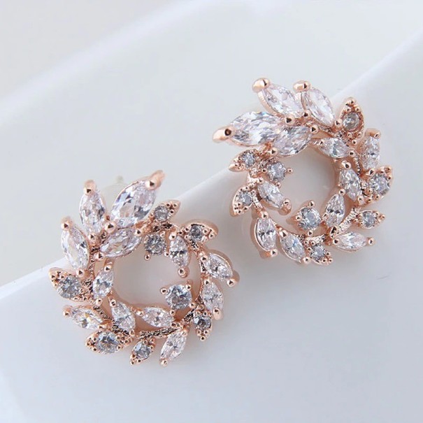 Pendientes de mujer H755 rosa viejo