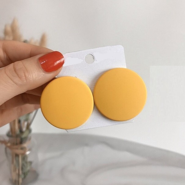 Pendientes de mujer J119 naranja claro 2