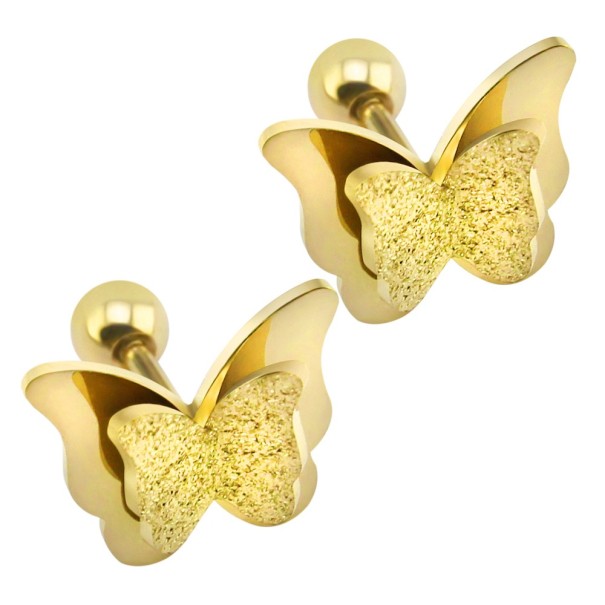 Pendientes de mujer Mariposa J2389 dorado