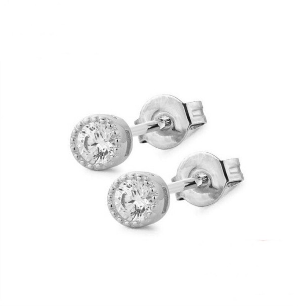 Pendientes de mujer R65 plateado 2