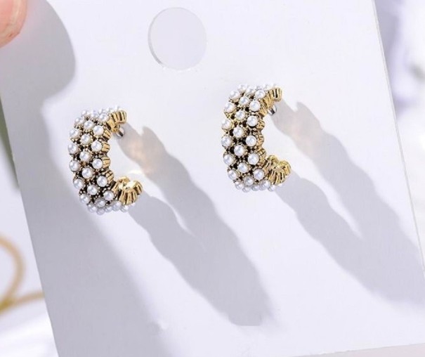 Pendientes de mujer semicírculos A2597 5