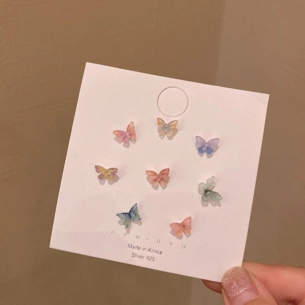 Pendientes mariposa mujer 4 pares 1