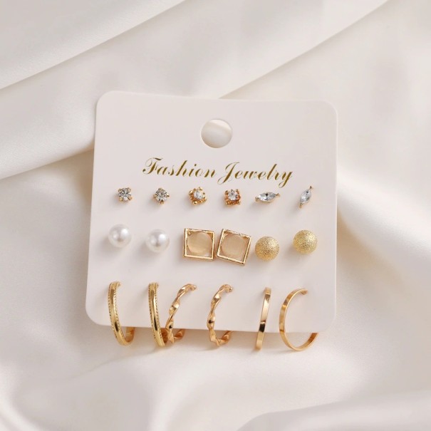 Pendientes mujer 9 pares A3154 3