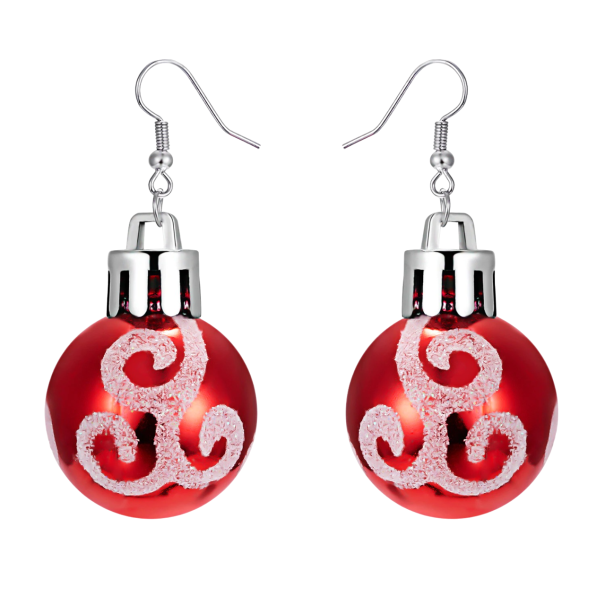 Pendientes redondos navideños 1