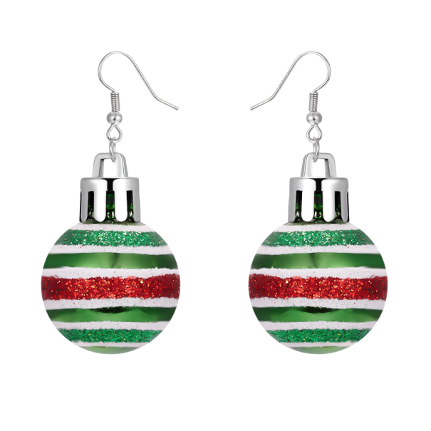 Pendientes redondos navideños 7