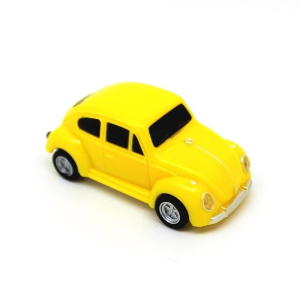 Pendrive Car Beetle żółty 64GB