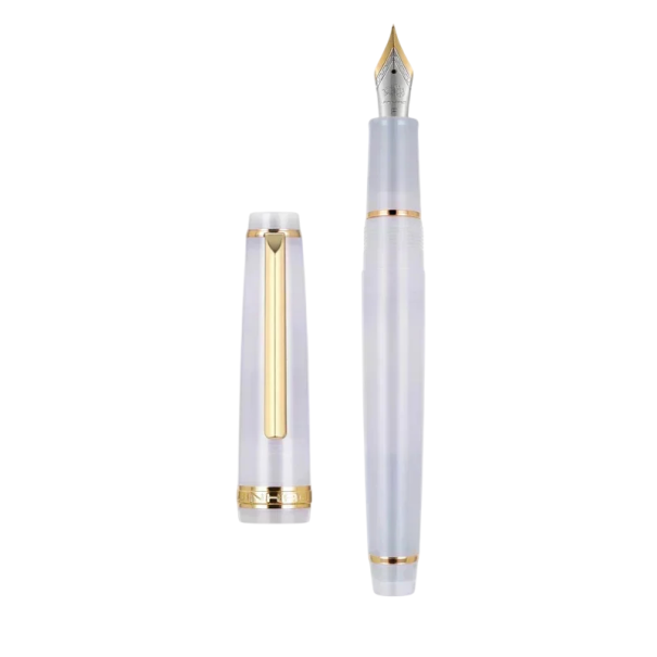 Penna a inchiostro Jinhao 82 extra fine punta 0,5 mm lunghezza 12 cm penna a inchiostro per ufficio scuola scrittura cartoleria bianco