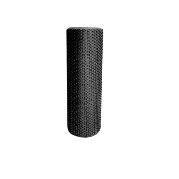 Penový masážny valec EVA 30 x 10 cm Hexagonálna joga roller na pilates a cvičenia Regeneračná pomôcka pre domáce posilňovanie čierna