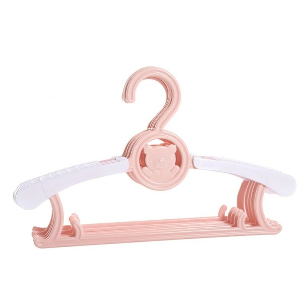 Percha infantil regulable 10 uds salmón
