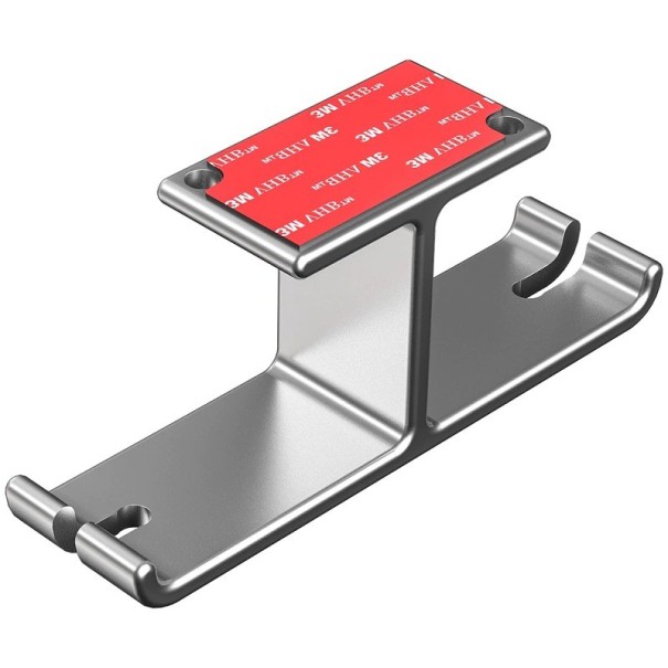 Percha para auriculares plateado