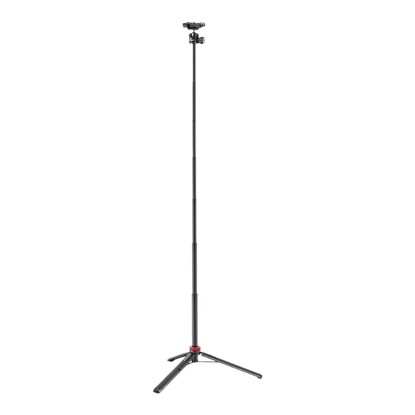 Perche à selfie avec trépied Ulanzi MT-44 1,49 m avec tête sphérique 360° Support de téléphone 6 à 8 cm Patins Filetage 1/4 pour mobile noir