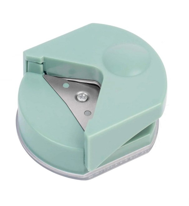 Perforatrice d'angle ronde de 4 mm Perforatrice de cercle pour coin de papier 5,4 x 6 x 2,2 cm vert