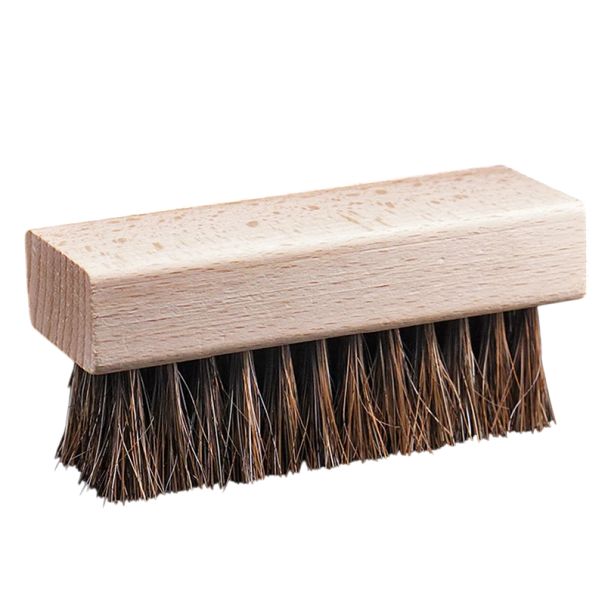 Perie din lemn pentru pantofi cu peri moi Mâner ergonomic ușor pentru curățarea încălțămintei Îngrijire delicată pentru piele și velur 1
