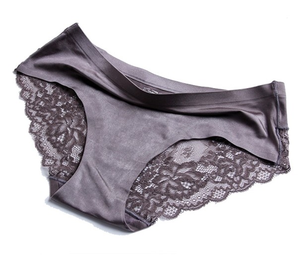 Perizoma sexy da donna con pizzo A1017 grigio XS