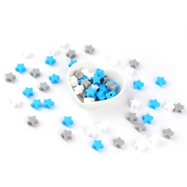 Perlas de silicona en forma de estrella - 40 uds. 3