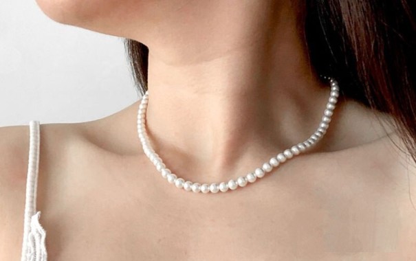 Perlehalskæde til kvinder M24 M
