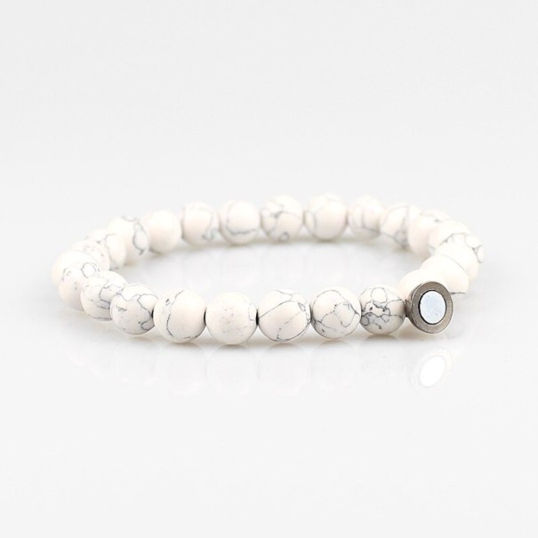 Perlenarmband mit Magnet 19 cm 2