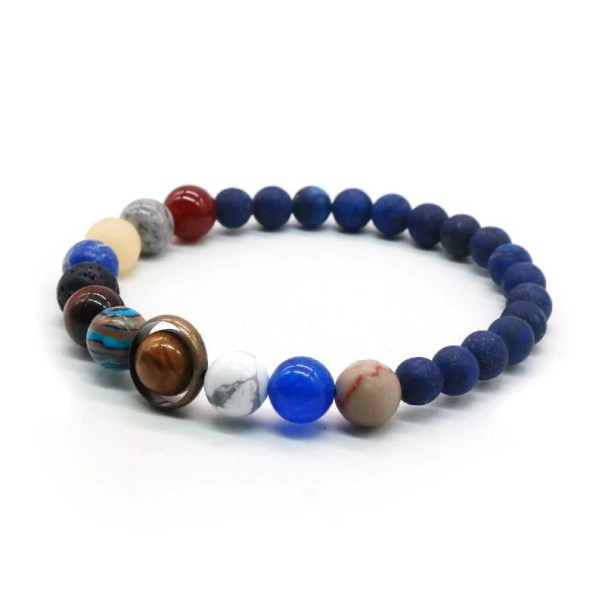 Perlenarmband mit Planeten 16 cm 3