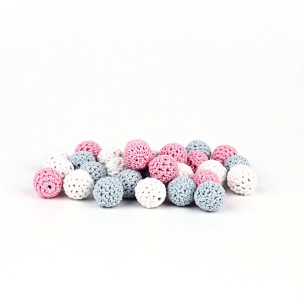 Perles en coton en forme de billes - 30 pièces 1